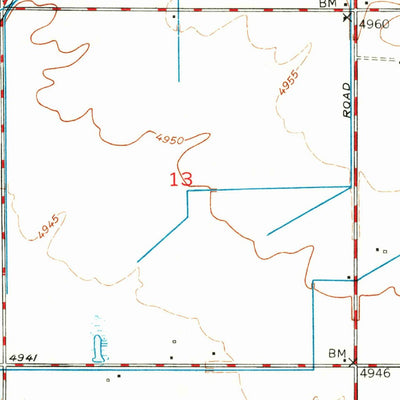 United States Geological Survey Saint Anthony, ID (1950, 24000-Scale) digital map