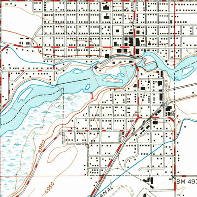 United States Geological Survey Saint Anthony, ID (1950, 24000-Scale) digital map