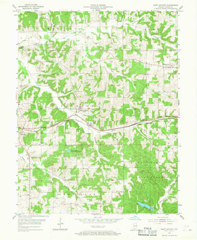 United States Geological Survey Saint Anthony, IN (1955, 24000-Scale) digital map