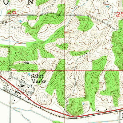 United States Geological Survey Saint Anthony, IN (1955, 24000-Scale) digital map