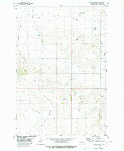 United States Geological Survey Saint Anthony, ND (1980, 24000-Scale) digital map