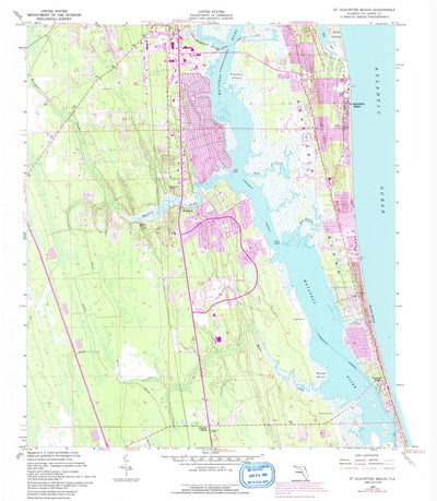United States Geological Survey Saint Augustine Beach, FL (1956, 24000-Scale) digital map