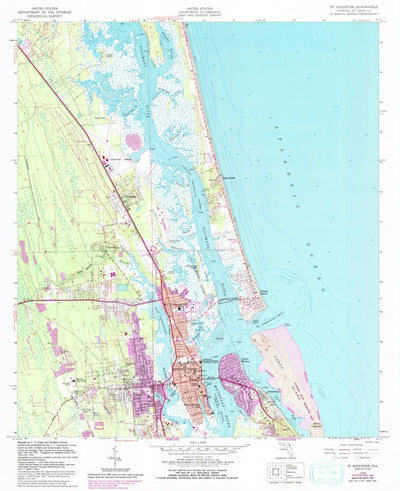 United States Geological Survey Saint Augustine, FL (1956, 24000-Scale) digital map