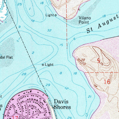 United States Geological Survey Saint Augustine, FL (1956, 24000-Scale) digital map