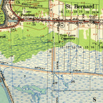 United States Geological Survey Saint Bernard, LA (1955, 62500-Scale) digital map
