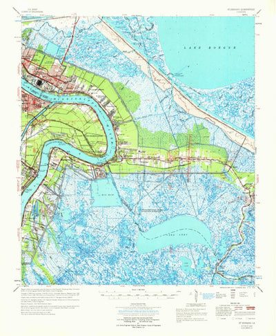 United States Geological Survey Saint Bernard, LA (1969, 62500-Scale) digital map