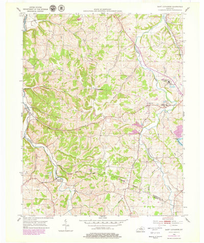 United States Geological Survey Saint Catharine, KY (1953, 24000-Scale) digital map