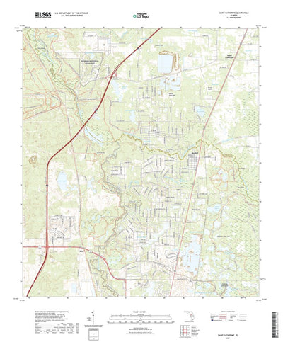 United States Geological Survey Saint Catherine, FL (2021, 24000-Scale) digital map