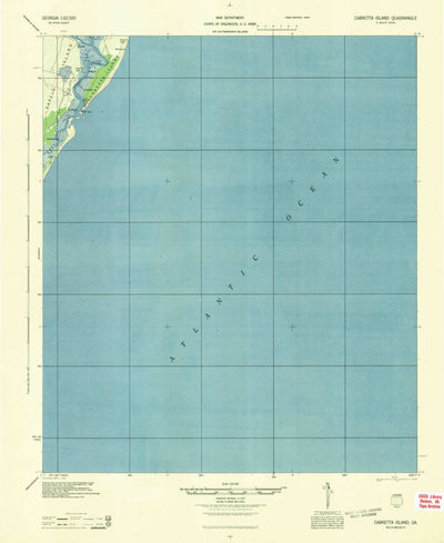 United States Geological Survey Saint Catherines Island, GA (1944, 62500-Scale) digital map