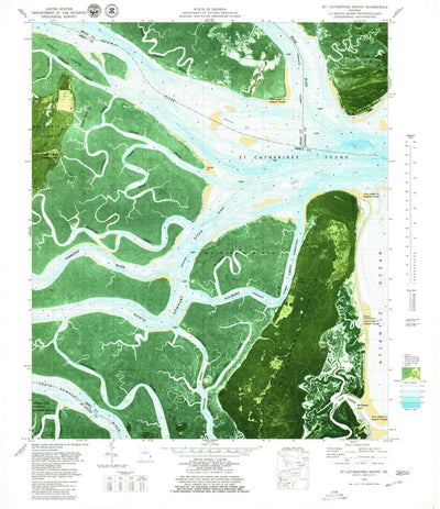 United States Geological Survey Saint Catherines Sound, GA (1979, 24000-Scale) digital map