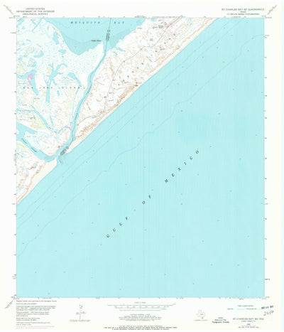 United States Geological Survey Saint Charles Bay SE, TX (1952, 24000-Scale) digital map