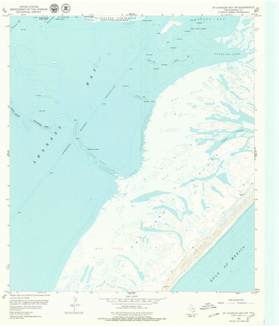 United States Geological Survey Saint Charles Bay SW, TX (1952, 24000-Scale) digital map