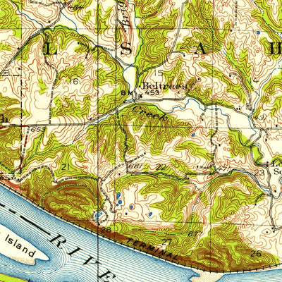 United States Geological Survey Saint Charles, MO-IL (1927, 62500-Scale) digital map