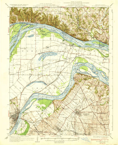 United States Geological Survey Saint Charles, MO-IL (1933, 62500-Scale) digital map