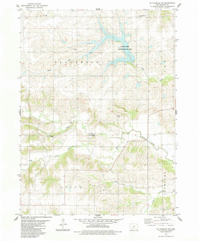 United States Geological Survey Saint Charles NW, IA (1983, 24000-Scale) digital map