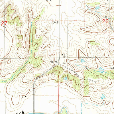 United States Geological Survey Saint Charles NW, IA (1983, 24000-Scale) digital map