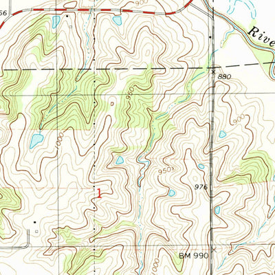 United States Geological Survey Saint Charles NW, IA (1983, 24000-Scale) digital map