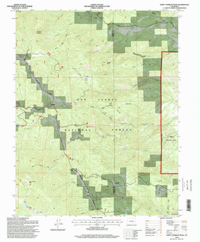 United States Geological Survey Saint Charles Peak, CO (1994, 24000-Scale) digital map