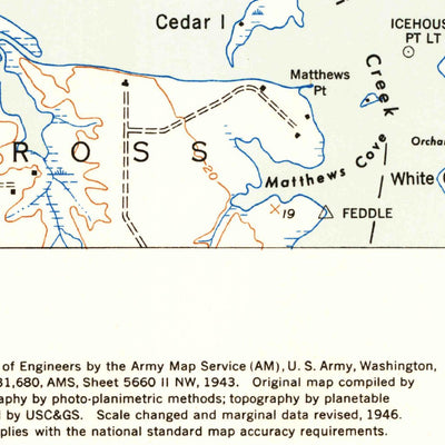 United States Geological Survey Saint Clements Island, MD-VA (1953, 24000-Scale) digital map