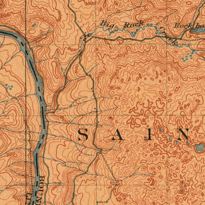 United States Geological Survey Saint Croix Dallas, MN-WI (1901, 62500-Scale) digital map