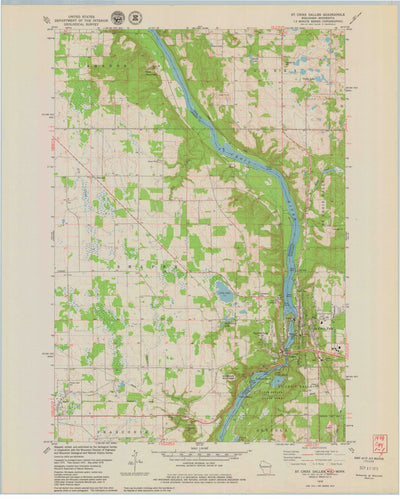 United States Geological Survey Saint Croix Dalles, WI-MN (1978, 24000-Scale) digital map
