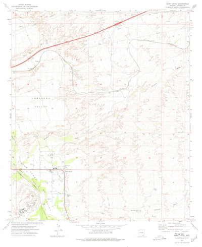 United States Geological Survey Saint David, AZ (1973, 24000-Scale) digital map