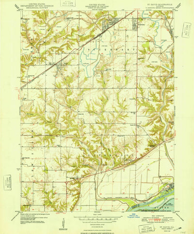 United States Geological Survey Saint David, IL (1948, 24000-Scale) digital map