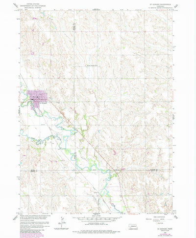 United States Geological Survey Saint Edward, NE (1958, 24000-Scale) digital map