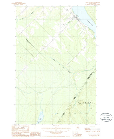 United States Geological Survey Saint Eleuthere, QC-ME (1987, 24000-Scale) digital map