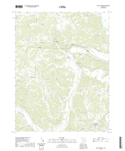 United States Geological Survey Saint Elizabeth, MO (2021, 24000-Scale) digital map
