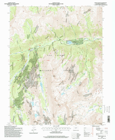 United States Geological Survey Saint Elmo, CO (1994, 24000-Scale) digital map