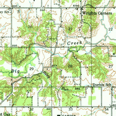 United States Geological Survey Saint Elmo, IL (1941, 62500-Scale) digital map