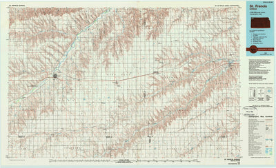 United States Geological Survey Saint Francis, KS (1985, 100000-Scale) digital map