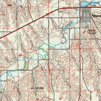 United States Geological Survey Saint Francis, KS (1985, 100000-Scale) digital map