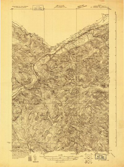 United States Geological Survey Saint Francis, ME (1930, 48000-Scale) digital map