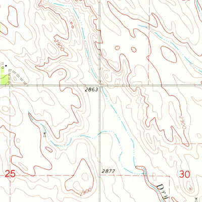United States Geological Survey Saint Francis SE, SD (1969, 24000-Scale) digital map