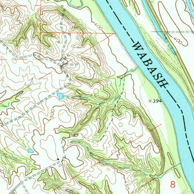 United States Geological Survey Saint Francisville, IL-IN (1964, 24000-Scale) digital map