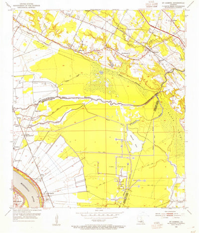 United States Geological Survey Saint Gabriel, LA (1953, 24000-Scale) digital map