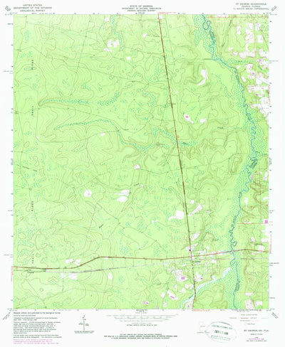 United States Geological Survey Saint George, GA-FL (1966, 24000-Scale) digital map