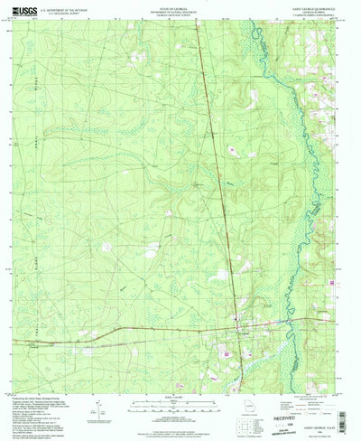 United States Geological Survey Saint George, GA-FL (1994, 24000-Scale) digital map