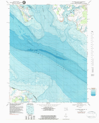 United States Geological Survey Saint George Island, MD-VA (1968, 24000-Scale) digital map