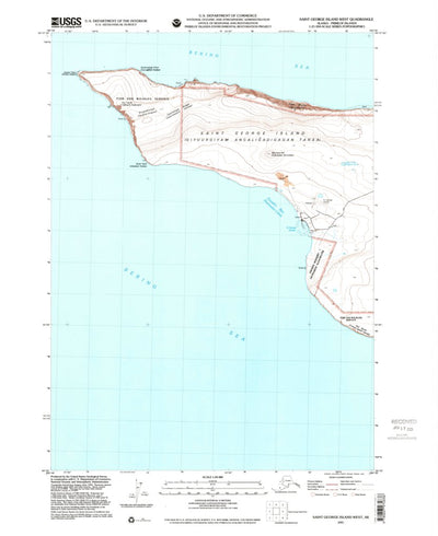 United States Geological Survey Saint George Island West, AK (2001, 25000-Scale) digital map