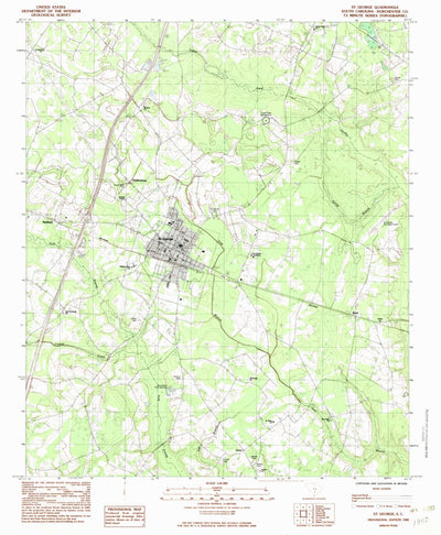 United States Geological Survey Saint George, SC (1982, 24000-Scale) digital map