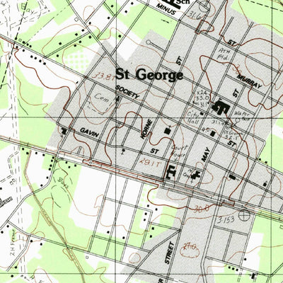 United States Geological Survey Saint George, SC (1982, 24000-Scale) digital map