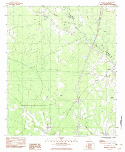 United States Geological Survey Saint George SW, SC (1982, 24000-Scale) digital map