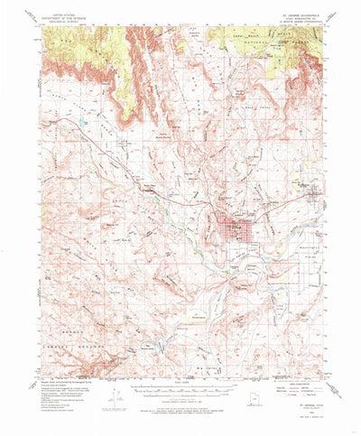 United States Geological Survey Saint George, UT-AZ (1954, 62500-Scale) digital map