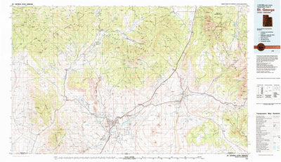 United States Geological Survey Saint George, UT-AZ (1980, 100000-Scale) digital map