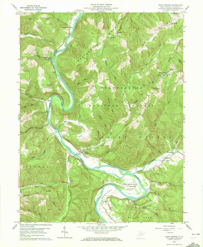United States Geological Survey Saint George, WV (1959, 24000-Scale) digital map