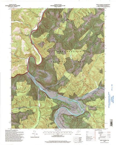 United States Geological Survey Saint George, WV (1995, 24000-Scale) digital map