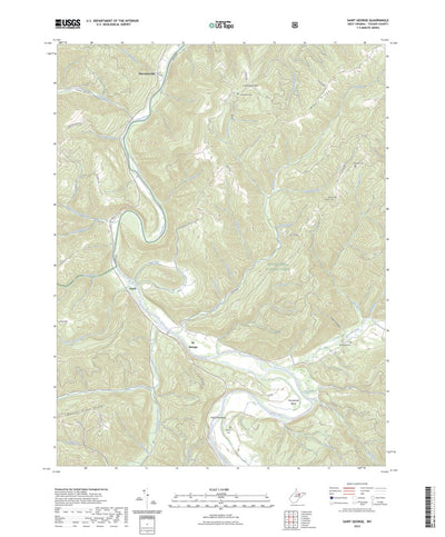 United States Geological Survey Saint George, WV (2023, 24000-Scale) digital map